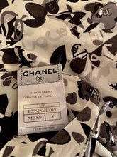 Load image into Gallery viewer, Chanel 05P, 2005 Spring CC Logo Camellia Silk Spaghetti Strap Dress FR 38 US 4/6