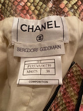 Load image into Gallery viewer, Chanel 00T, 2000 Transition Collection Multicolor Python Snakeskin Pants Trousers FR 38 US 4/6