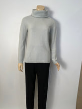 Load image into Gallery viewer, Chanel 01A 2001 Fall powder blue turtleneck pullover sweater FR 42