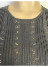 Load image into Gallery viewer, Chanel 05P, 2005 Spring Black Cotton knit interlocking CC logo Blouse top FR 40 US 2/4