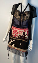 Load image into Gallery viewer, Rare Vintage Chanel 03A, 2003 Fall Fringe Tassels Floral Skirt FR 38