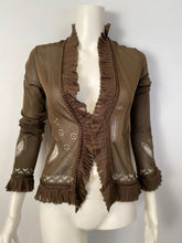 Load image into Gallery viewer, NWT New Chanel 2004 Spring 04P Brown lightweight Cardigan FR 36 US 2/4
