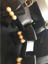 Load image into Gallery viewer, Chanel 16S 2016 Summer Tall Gladiator Sandals w Leather Bows and Pearls EU 37.5C US 7/7.5