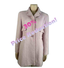 Load image into Gallery viewer, 1990’s Vintage Chanel Boutique pastel pink lilac coat jacket US 4/6/8