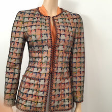Load image into Gallery viewer, Vintage Chanel 04P, 2004 Spring Silk peach orange sleeveless top Blouse FR 40 US 4/6