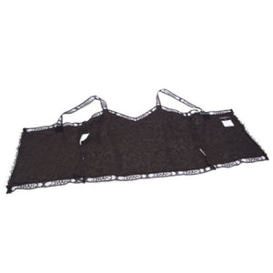 Rare! Chanel Vintage 98A Fall Logo Black Lace Tank top Blouse Camisole Skirt Set FR 38 US 4