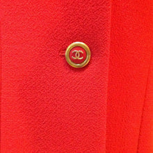 Load image into Gallery viewer, 94A Fall Chanel Vintage Orange/Red Wool Dress Coat Blazer Jacket FR 36 US 4