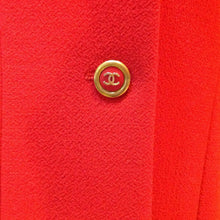 Load image into Gallery viewer, 94A Fall Chanel Vintage Orange/Red Wool Dress Coat Blazer Jacket FR 36 US 4