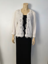 Load image into Gallery viewer, Chanel 06P 2006 Spring White Knit Lace Cardigan FR 44