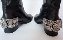 Load image into Gallery viewer, Chanel 07A Paris Monte Carlo Lion Head Icons tall black leather riding boots EU 39.5 US 8.5/9