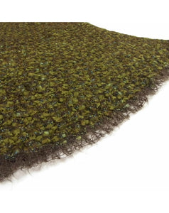 Vintage Chanel 98A, 1998 Fall tweed wool pullover short sleeve olive mohair sweater top blouse FR 42 US 6/8/10