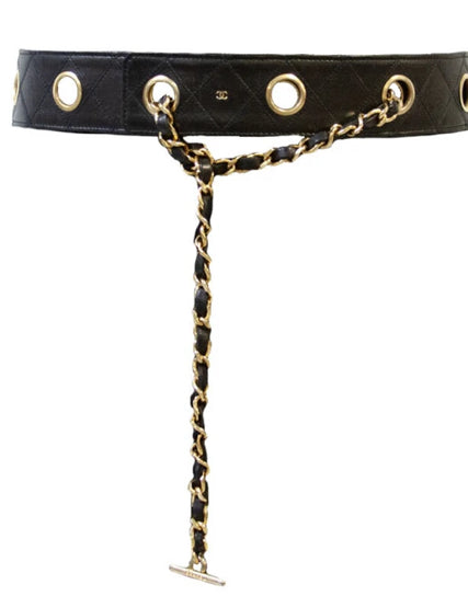 Chanel Multi Heart CC Buckle Belt Leather Thin 80 - ShopStyle