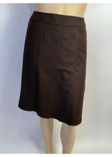 Load image into Gallery viewer, Chanel Vintage 99A 1999 Fall Brown Wool Pleated Skirt US 14