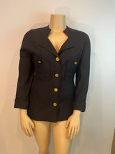 Load image into Gallery viewer, Rare Chanel Vintage 1980’s Black Jacket US 10/12