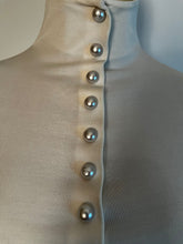 Load image into Gallery viewer, Chanel Satin Silk Pearl CC logo buttons Ivory Blouse FR 34