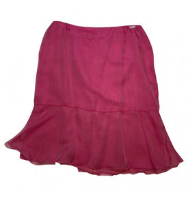 Chanel Vintage 01C, 2001 Cruise Resort Silk Pink Skirt FR 38 US 4