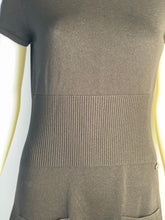 Load image into Gallery viewer, Chanel short sleeve black mid length dress FR 40