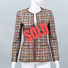 Load image into Gallery viewer, NWT Chanel Vintage 98C 1998 Cruise Resort Fall Beaded Camellia Jacket FR 38 US 6