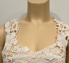 Load image into Gallery viewer, Chanel 11P 2011 Spring Floral Cotton Crochet White Asymmetrical Blouse Top FR 36 US 4