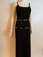 Load image into Gallery viewer, Chanel 03P, 2003 Spring extra long black buttons wrap around belt sz 80/32