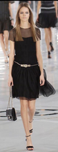 Load image into Gallery viewer, Chanel 05A 2005 Fall Black Silk pleated Dress FR 38 US 4/6