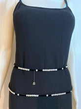 Load image into Gallery viewer, Chanel 03P, 2003 Spring extra long black buttons wrap around belt sz 80/32