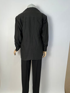 Chanel vintage 80’s/90’s black linen jacket US 4/6/8/10