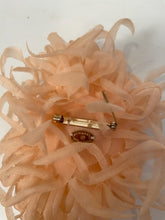 Load image into Gallery viewer, Vintage Chanel Large Oversized Camellia Silk Flower Peach/Pink Pin Brooch
