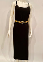 Load image into Gallery viewer, Vintage Chanel 98P, 1998 Spring black maxi long dress FR 40