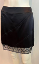 Load image into Gallery viewer, Chanel 03A Snap Collection 2003 Fall Short and Sassy Satin Black Skirt FR 40 US 6/8