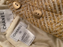Load image into Gallery viewer, Chanel 00A 2000 Fall Gold Skirt Suit FR 38