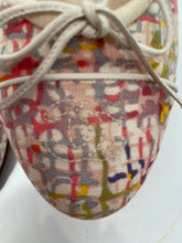 Load image into Gallery viewer, Chanel fabric multicolor ballet ballerina flats EU 38