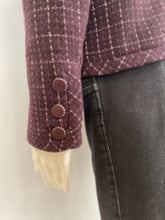 Load image into Gallery viewer, Chanel 02P 2002 Spring Maroon Tweed Jacket FR 42 US 6/8