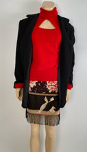 Load image into Gallery viewer, Rare Vintage Chanel 03A, 2003 Fall Fringe Tassels Floral Skirt FR 38