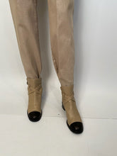 Load image into Gallery viewer, Chanel 09P, 2009 Spring Light Gold Straight Leg Jeans Pants FR 38 US 6/8